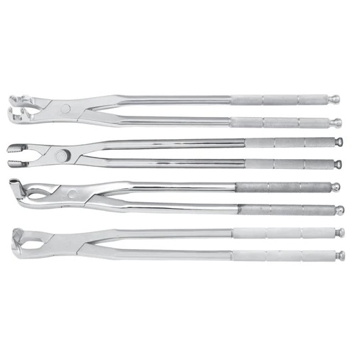 SET OF 4 EQUINE MOLAR FORCEPS